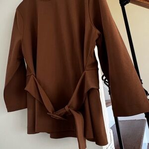 Ann Taylor Rich Brown Women's Blouse